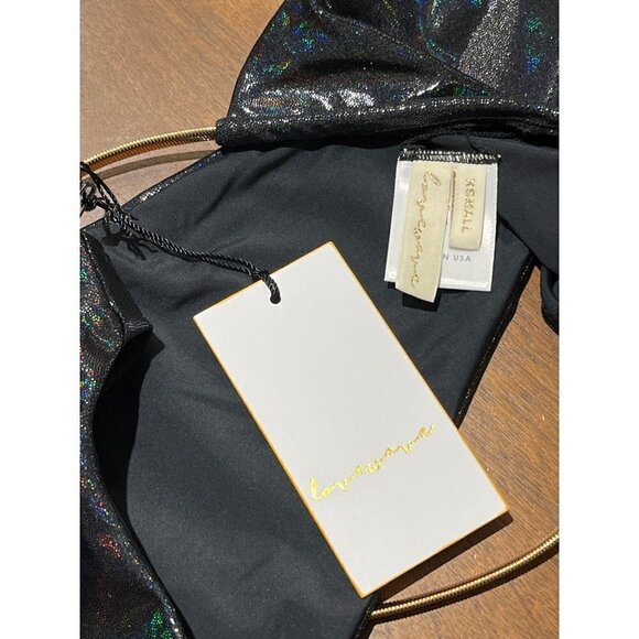 lovewave The Moxie One Piece in Black Sparkle XSmall New Womens Swimsuit - Picture 8 of 9